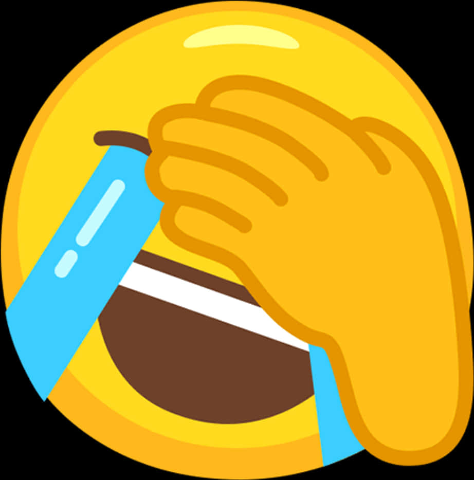 Facepalm Emoji Illustration PNG