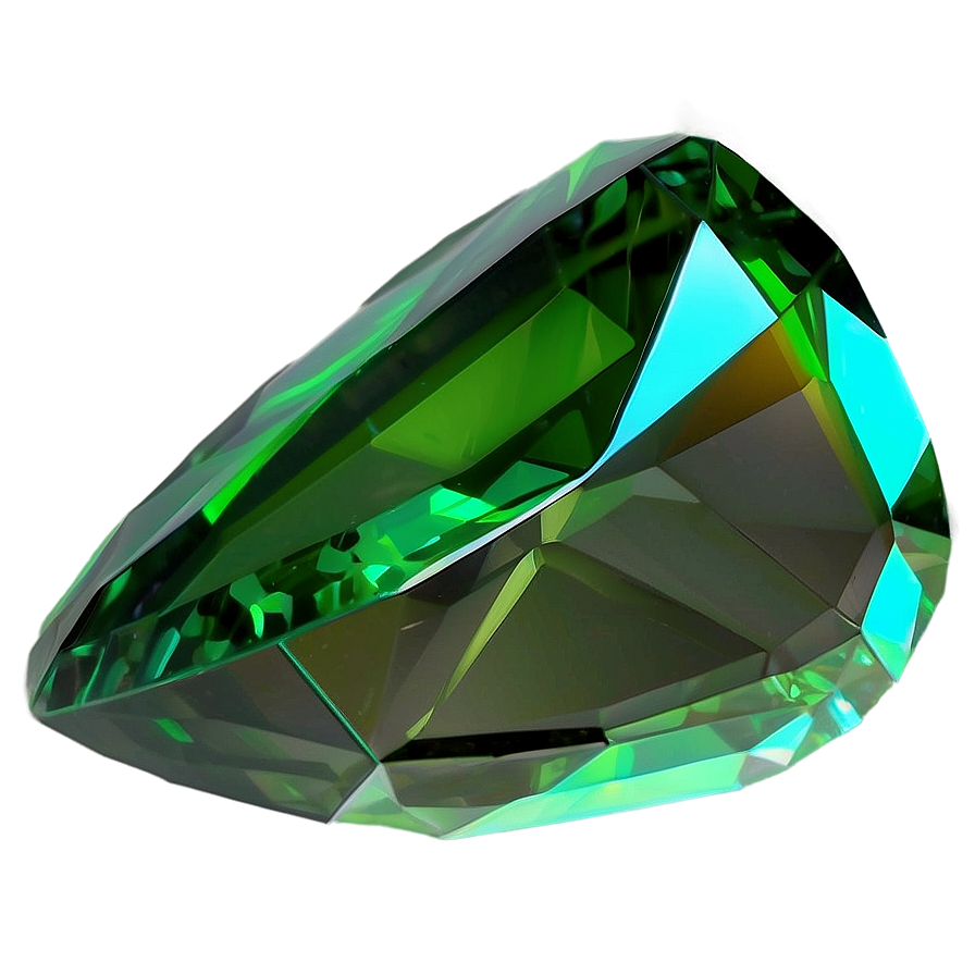 Faceted Peridot Jewel Png 95 PNG