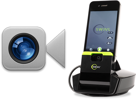 Facetime Iconand Swivl Robot Device PNG