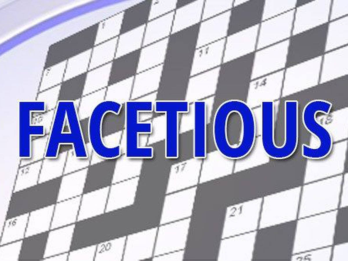 Facetious With Crossword Puzzle Wallpaper