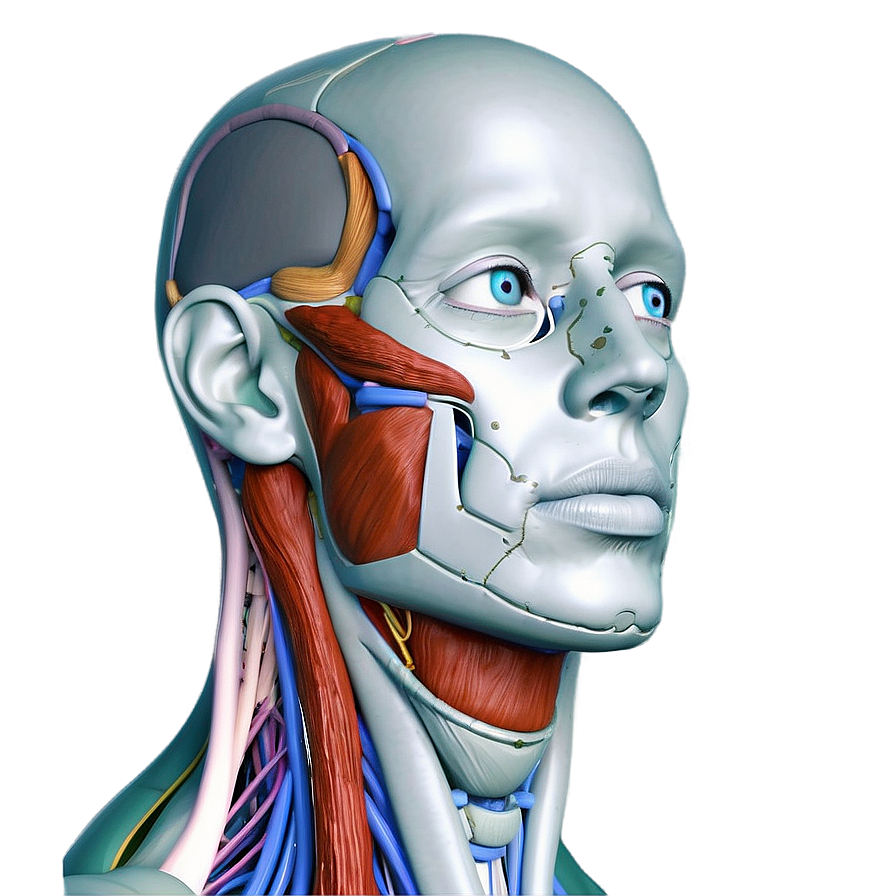 Download Facial Muscles And Nerves Anatomy Png 06202024 | Wallpapers.com