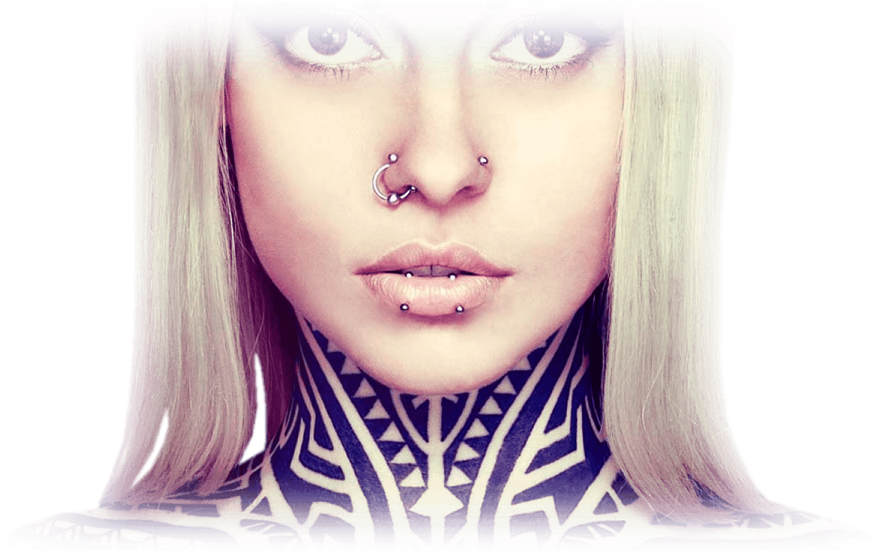 Download Facial Piercings Blonde Model