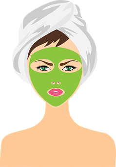 Facial Treatment Vector Illustration PNG