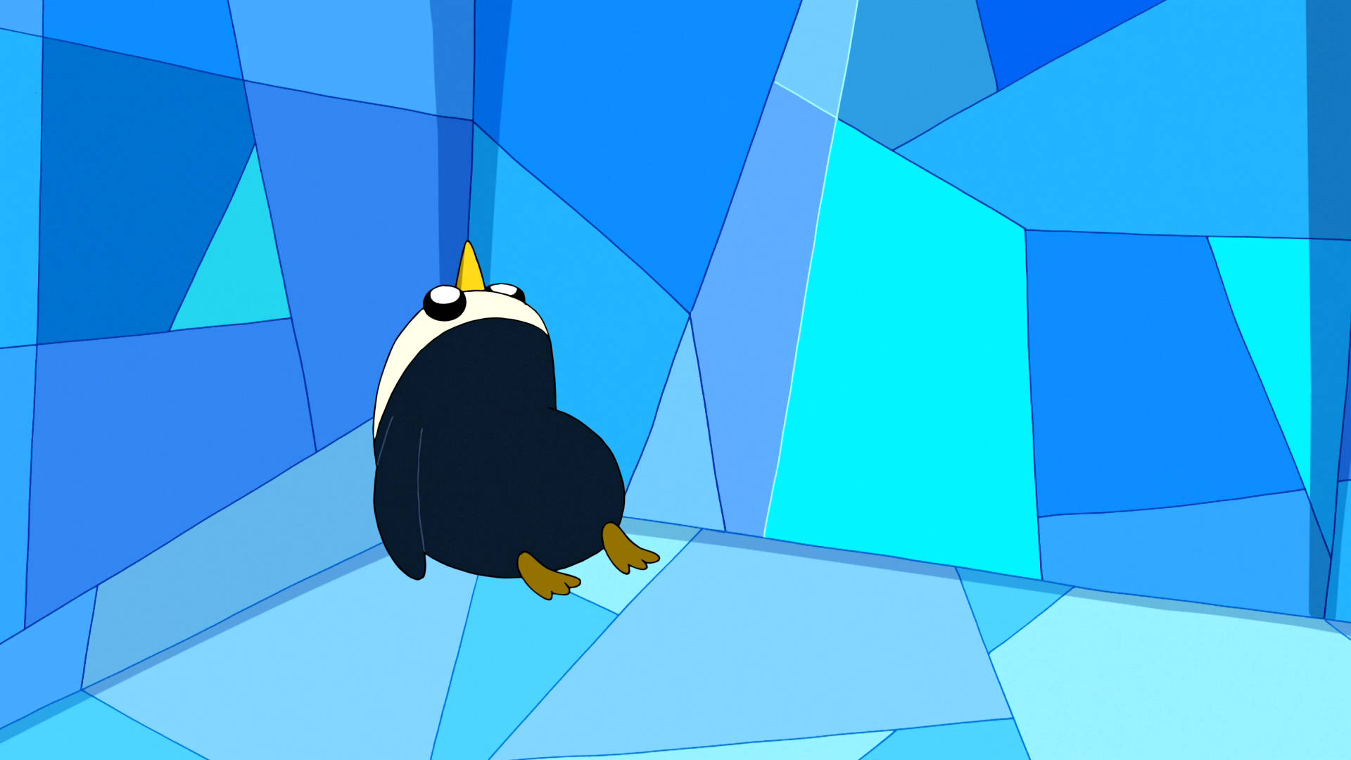 Facing Wall Gunter Adventure Time Picture