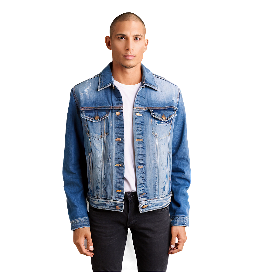 Faded Blue Jean Jacket Png Ipd PNG