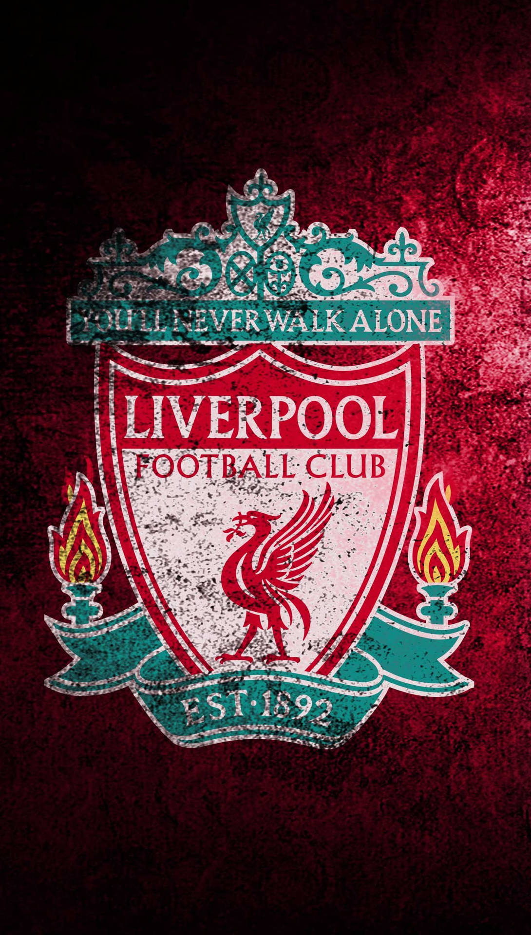Logotipodo Liverpool Desbotado Em 4k Papel de Parede