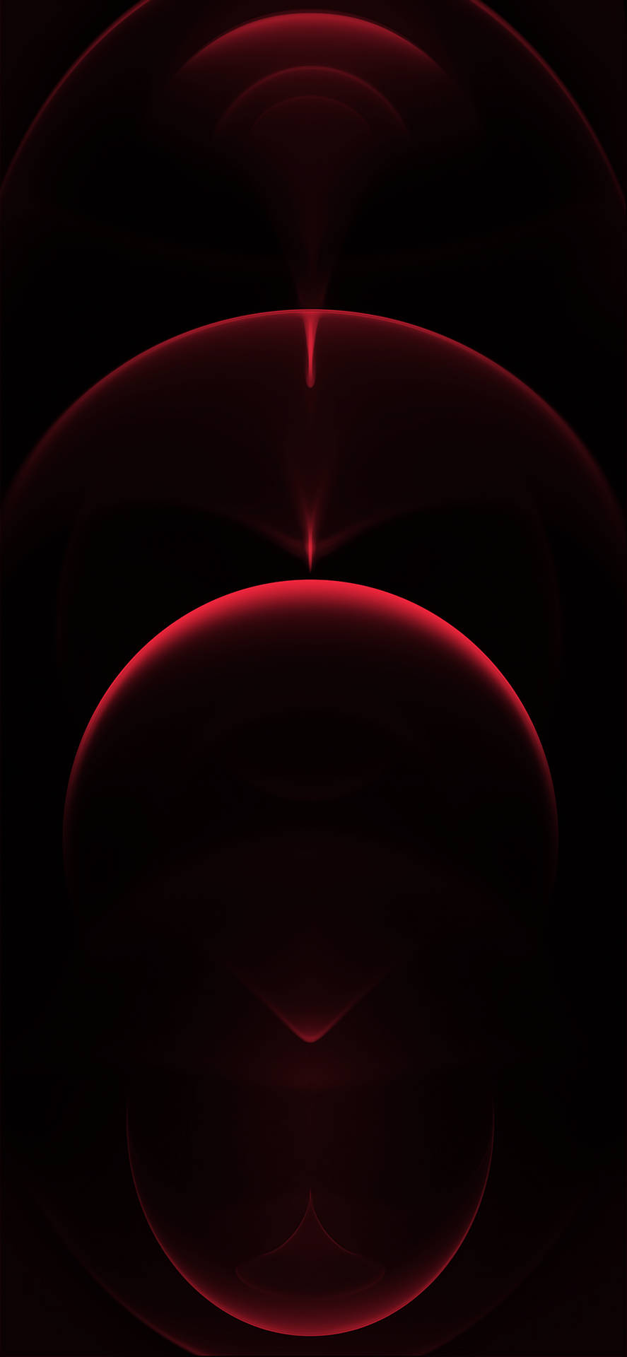 Faded Pure Red Circles Wallpaper