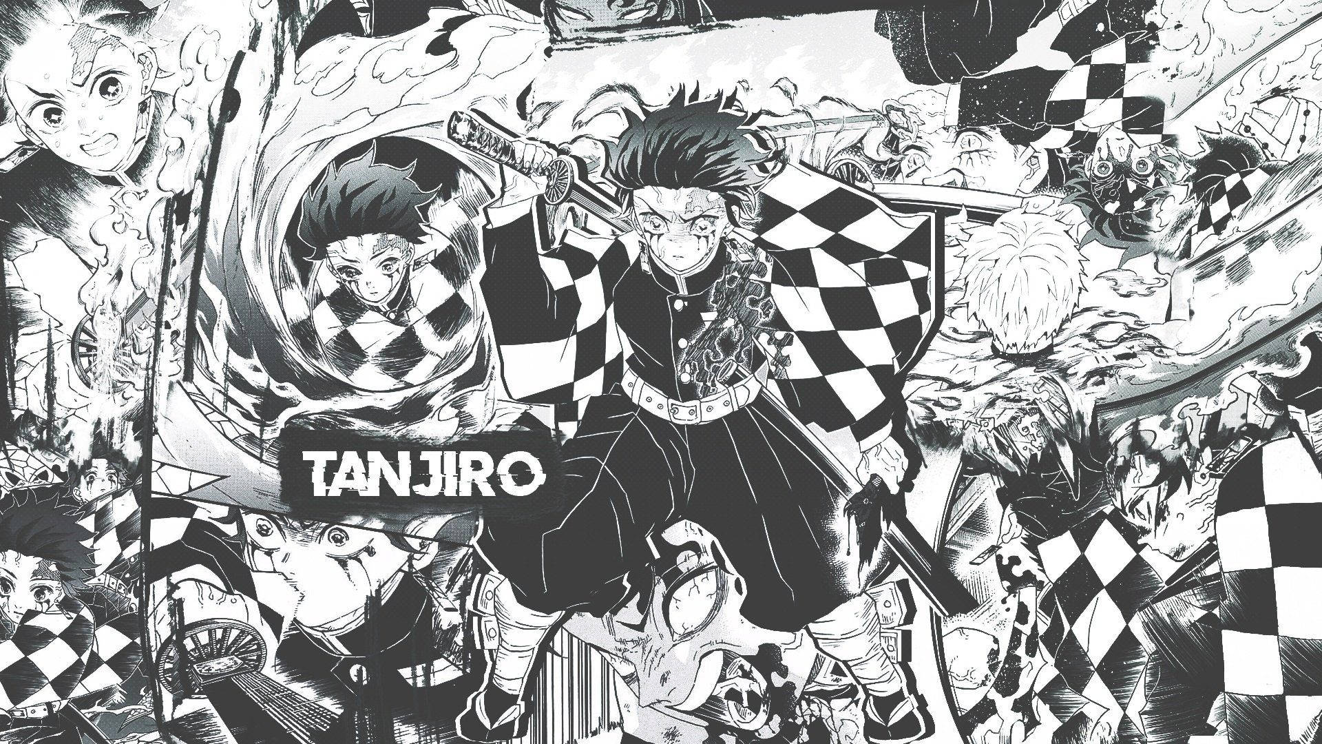 Faded Tanjiro Kamado Manga wallpaper.