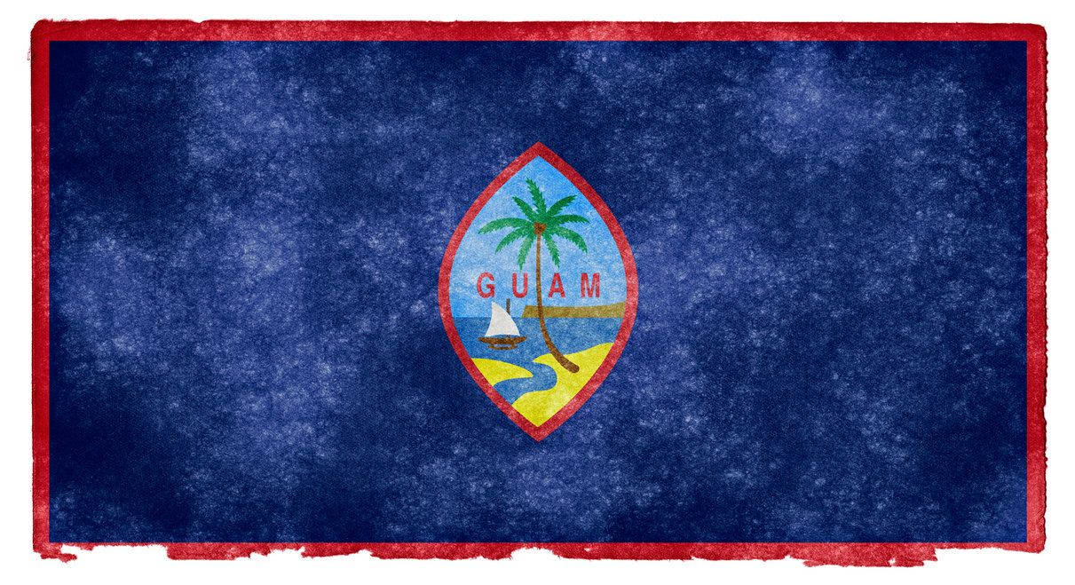 Svævende Guam Flag Wallpaper