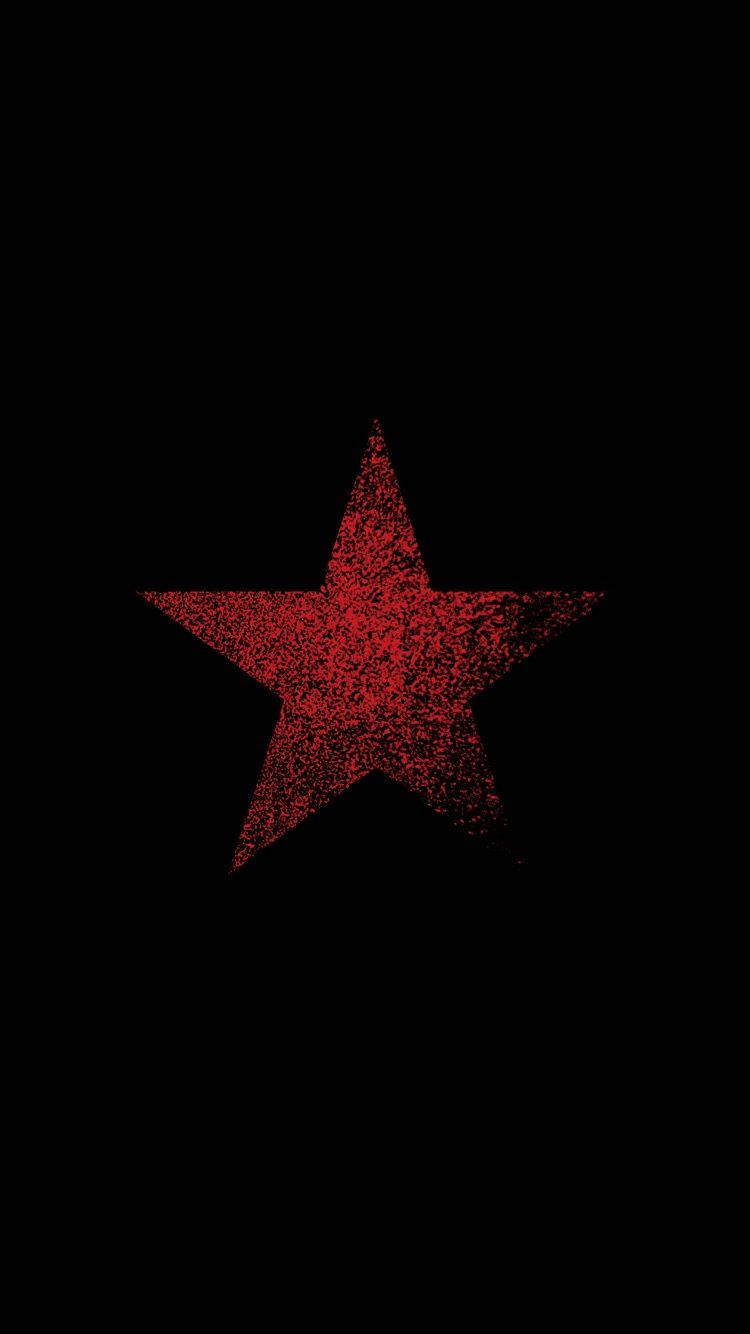 Svagt rød stjerne- Mandel Fade Wallpaper