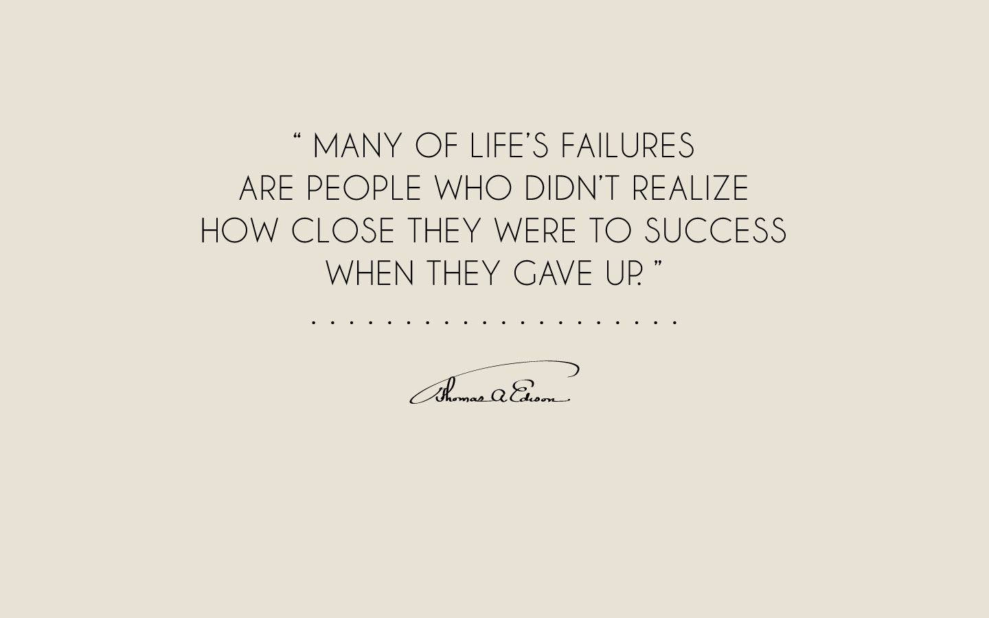 Failure And Success Life Quotes Wallpaper