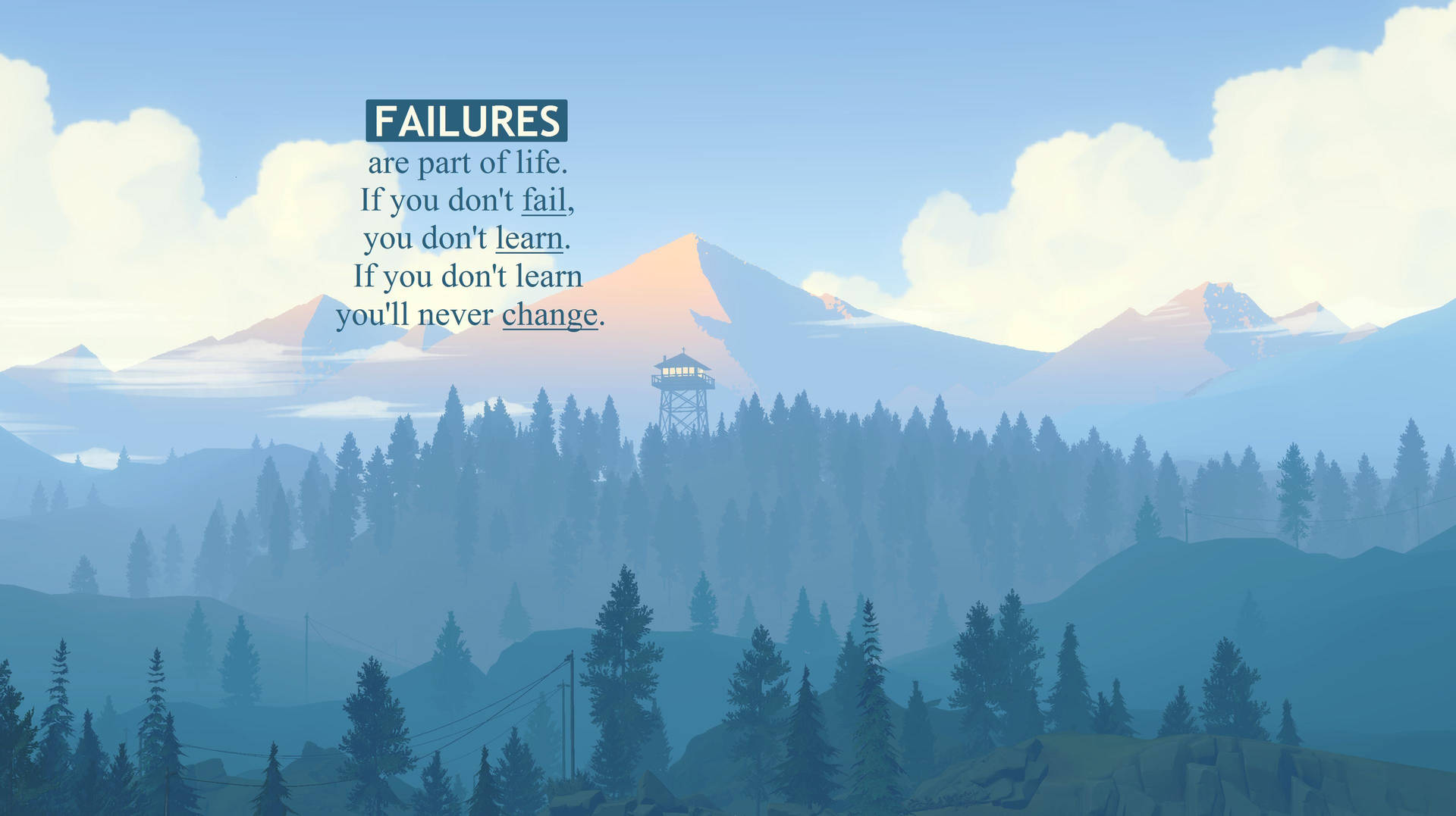 Failure Motivational Desktop Wallpaper