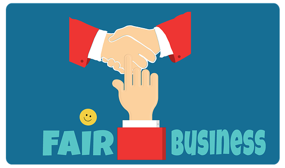 Fair Business Handshake Illustration PNG
