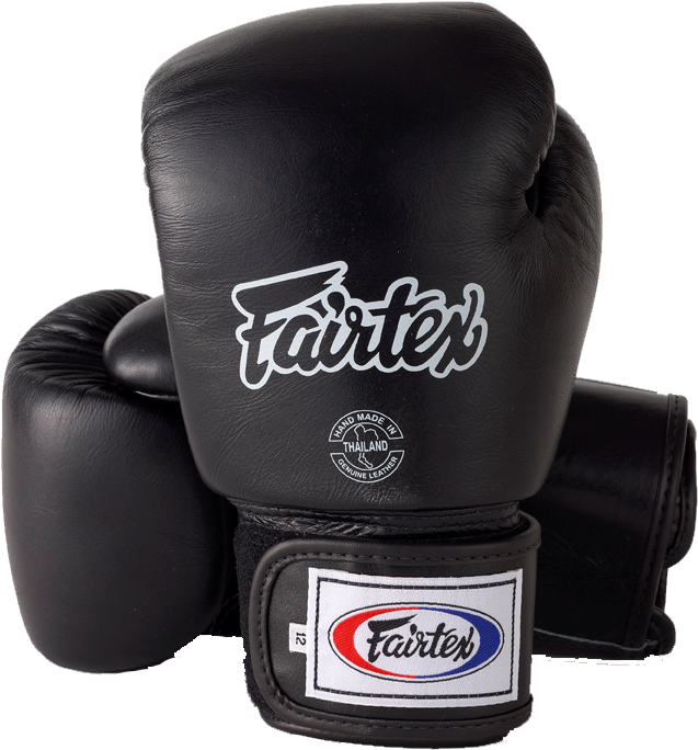 Fairtex Black Boxing Gloves PNG