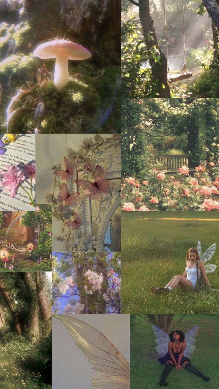 Download Fairy Garden Collage | Wallpapers.com