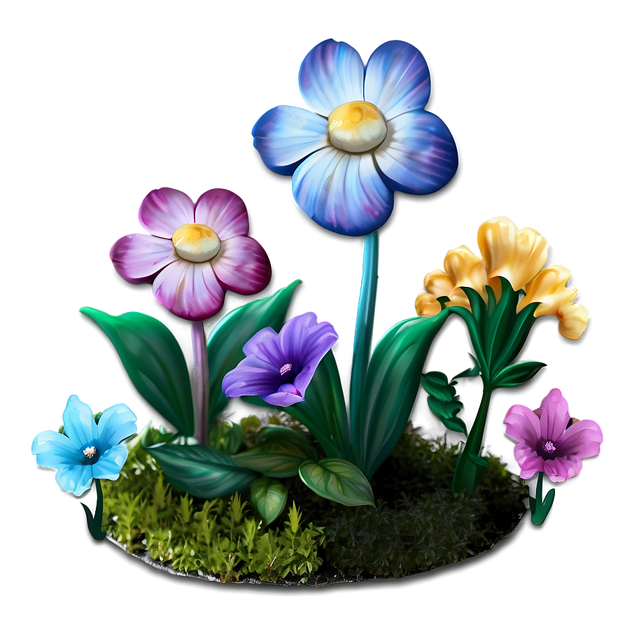 Fairy Garden Flowers Png Lue98 PNG