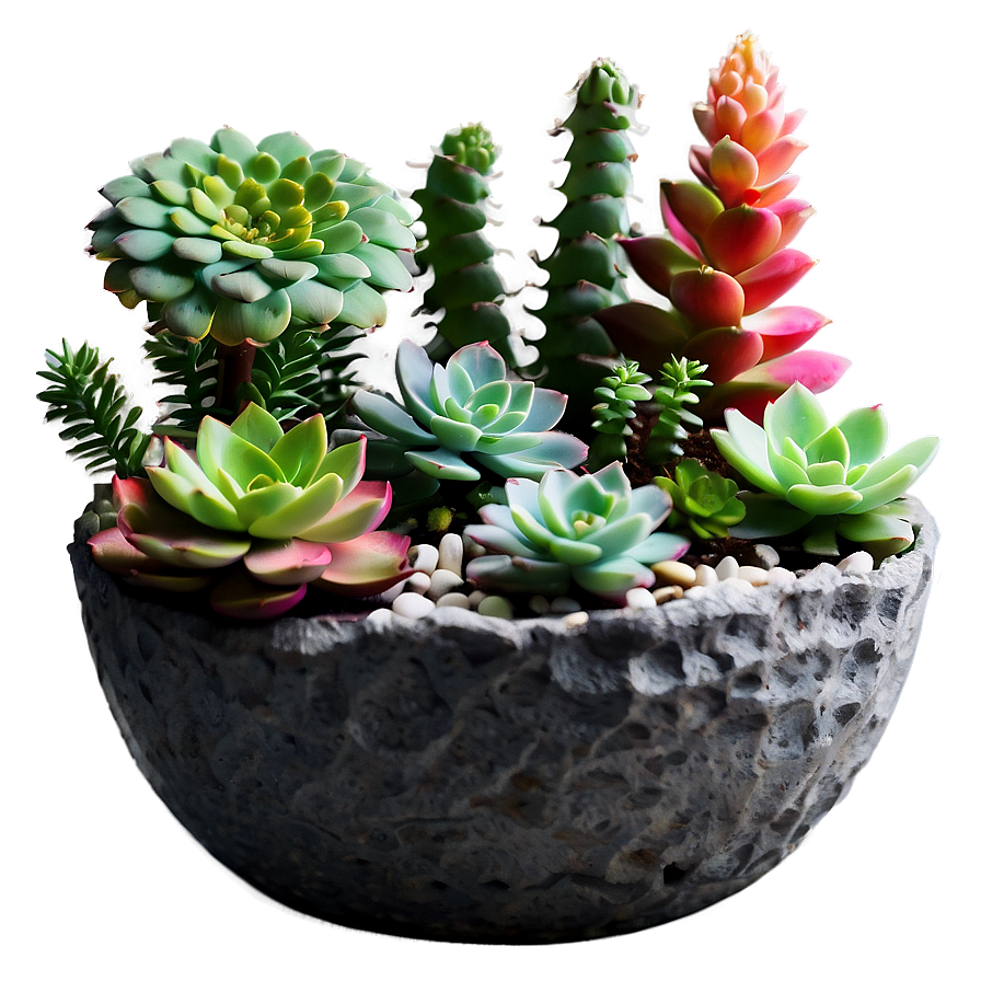 Fairy Garden Succulents Png Hvs15 PNG