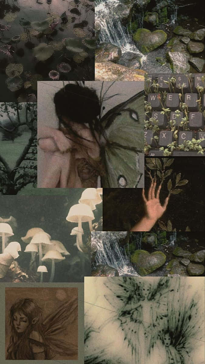 Fairy Grunge Aesthetic Collage.jpg Wallpaper
