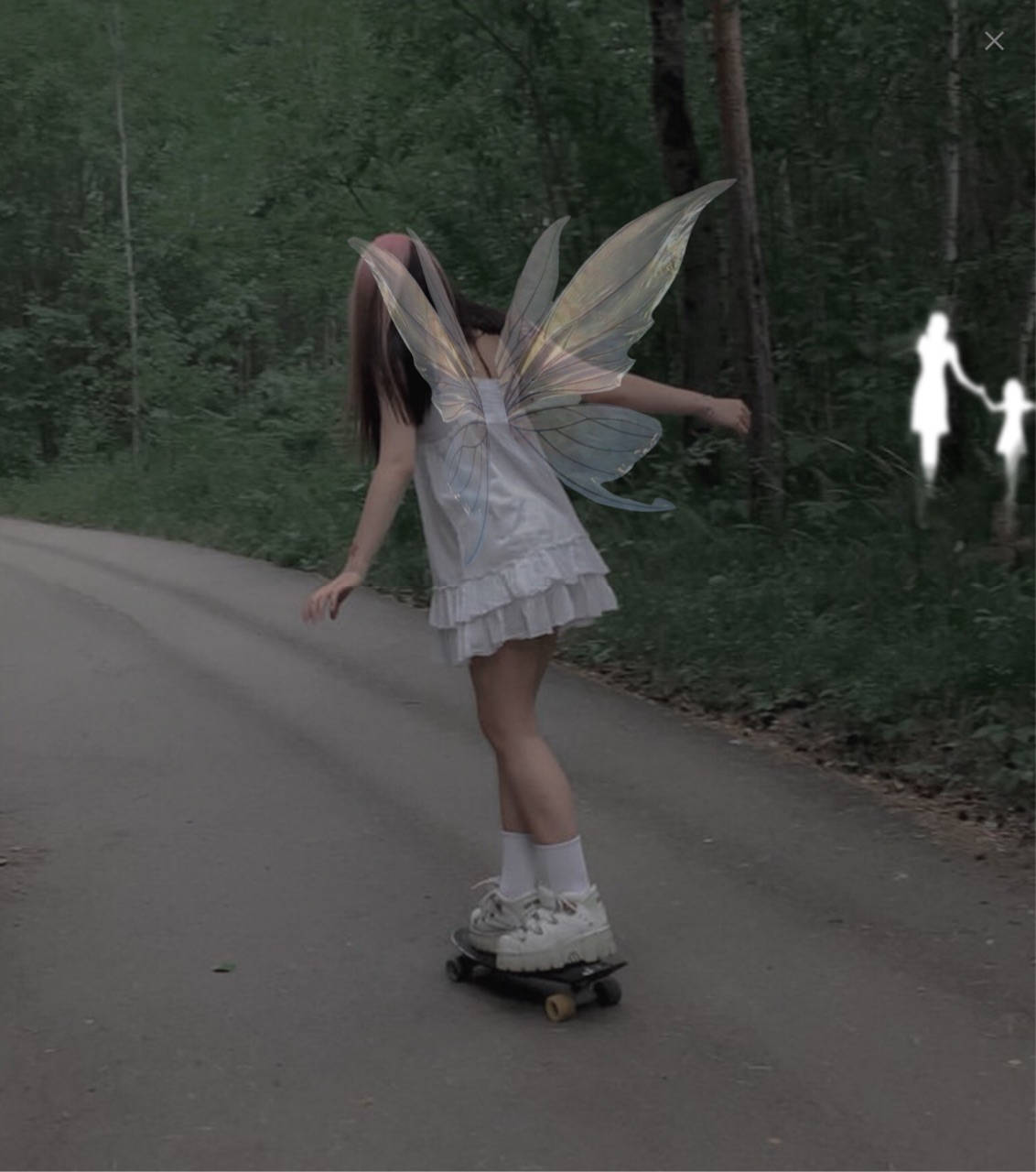 Fairy Grunge Skateboard Fe Wallpaper