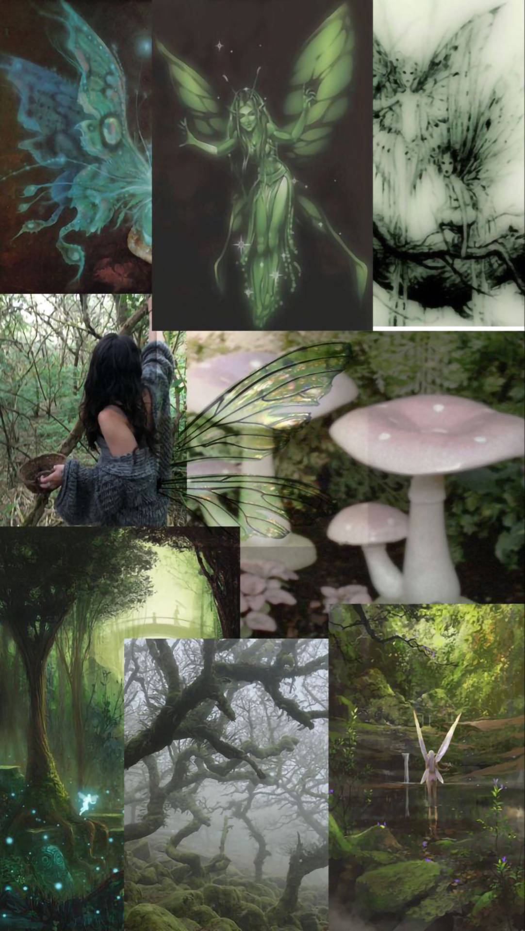 Fairy Grunge Style Collage Wallpaper