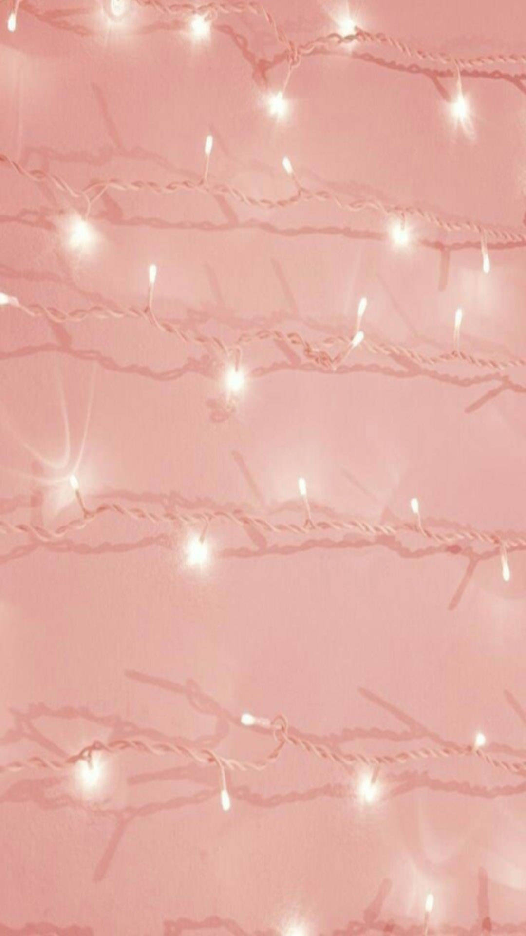 Download Fairy Light Rose Gold Iphone Wallpaper | Wallpapers.com