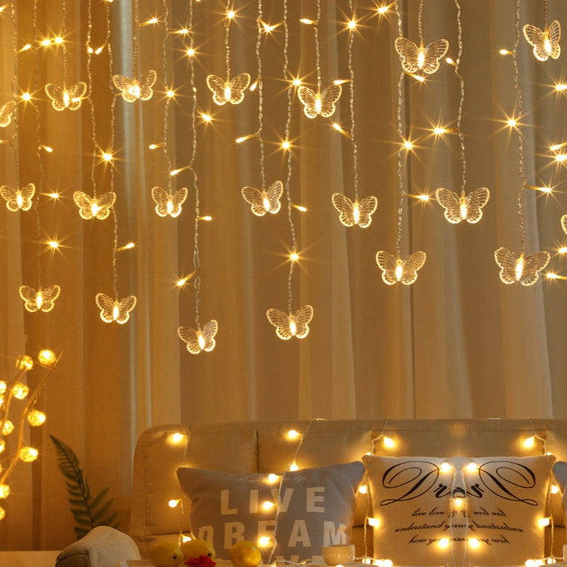 Spark a Magical Moment with Fairy Lights Aesthetic. Wallpaper