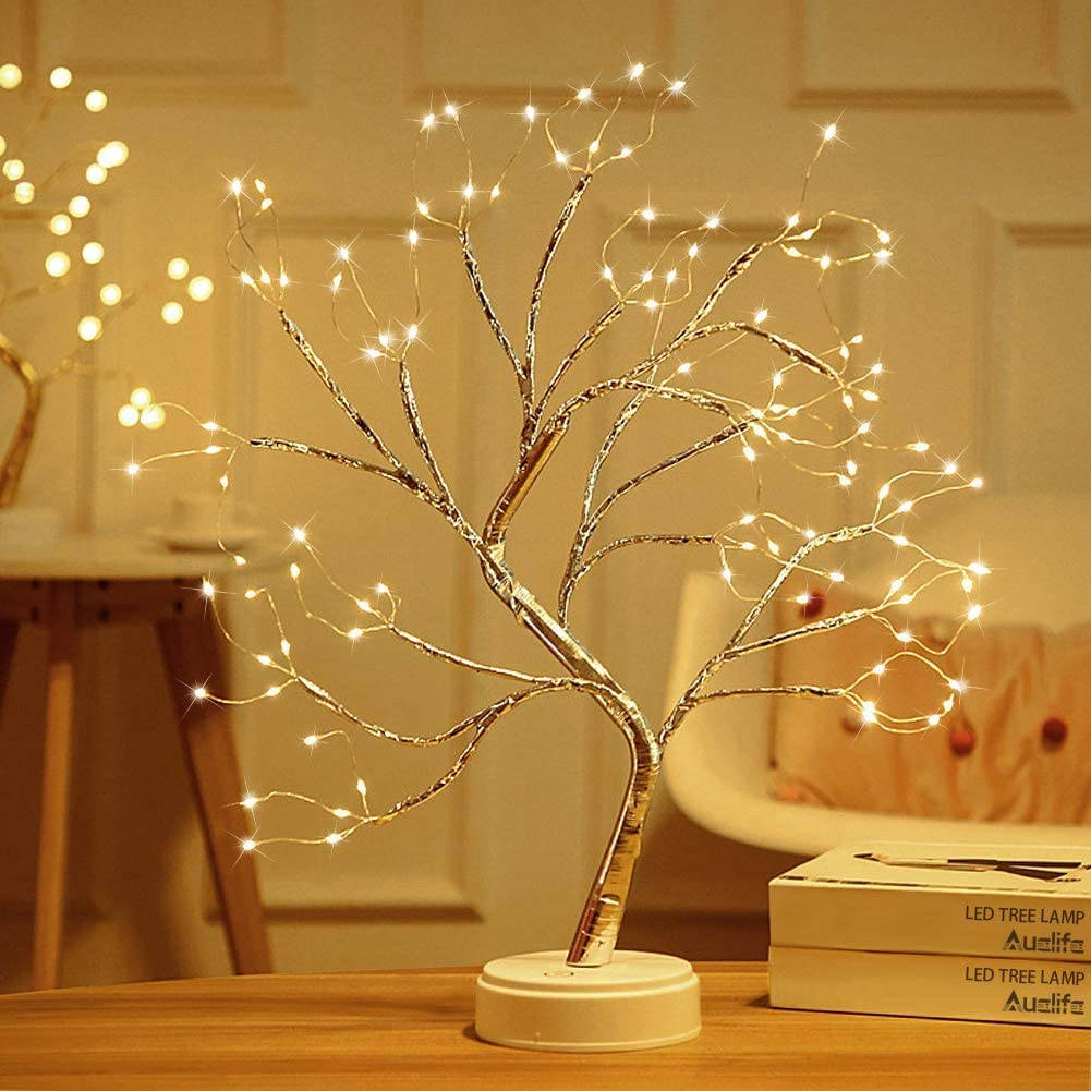 Let the evening's ambiance get brighter and bring a magical feel with these glowing string fairy lights. Wallpaper