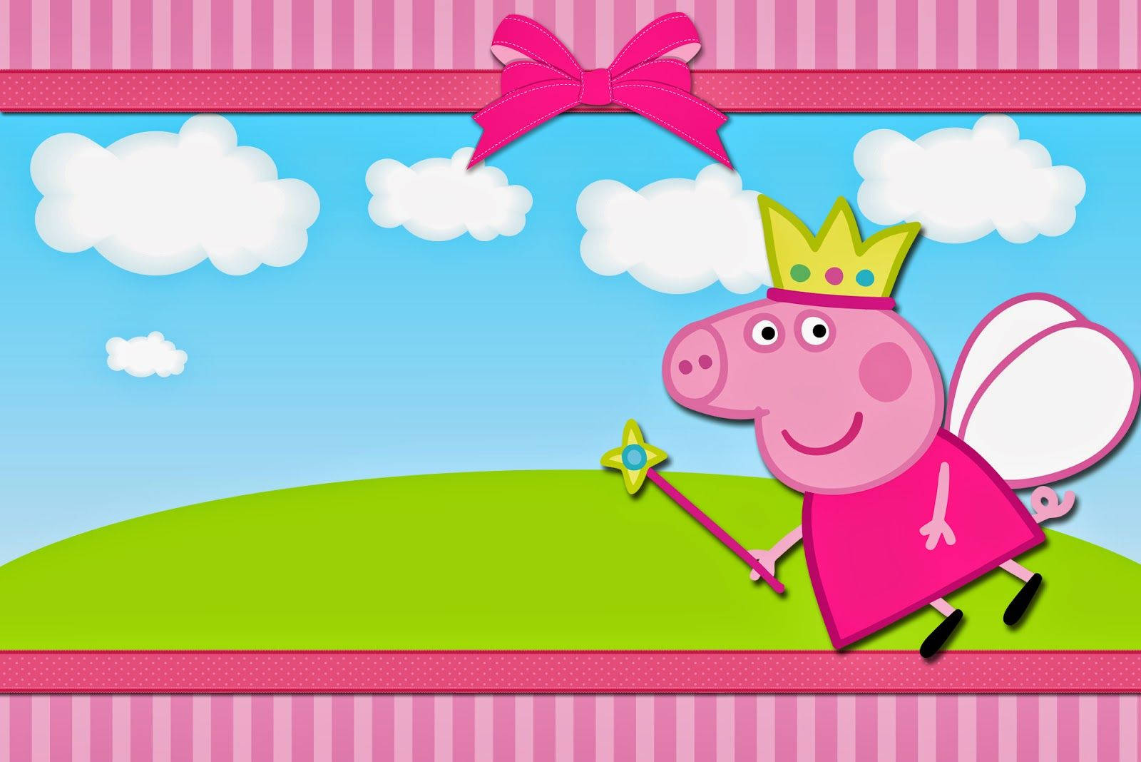 Peppa Pig in fairy outfit wallpaper.
