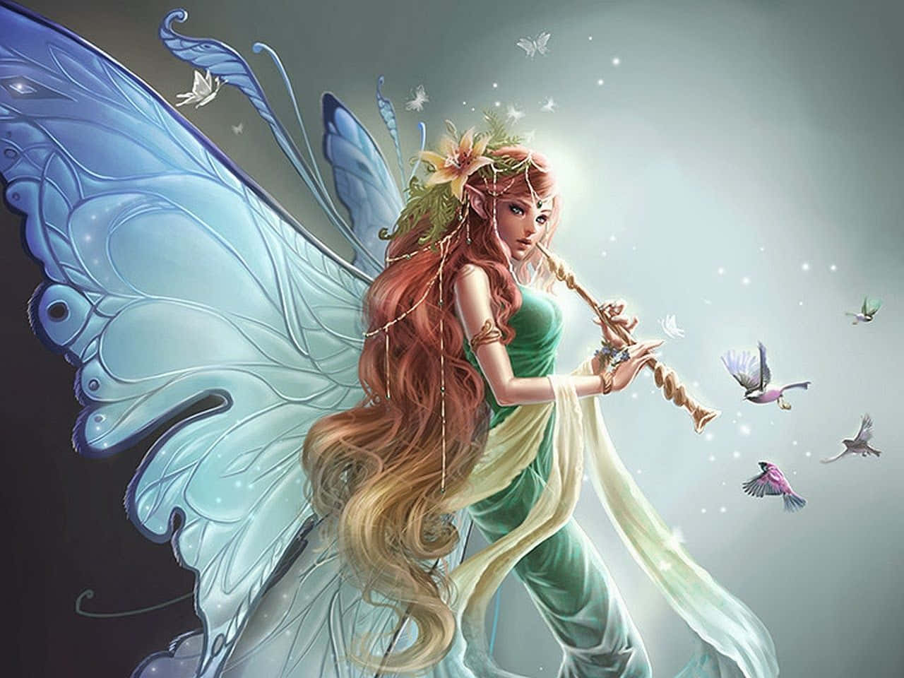 yule fairy background