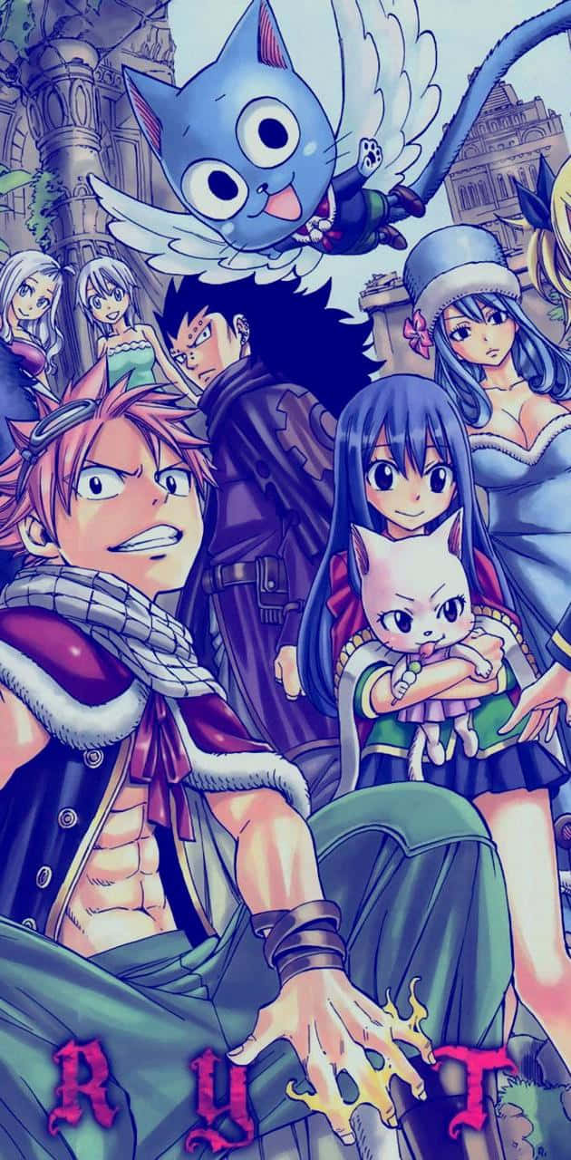 Fairy Tail Aesthetic Color Spread Wallpaper