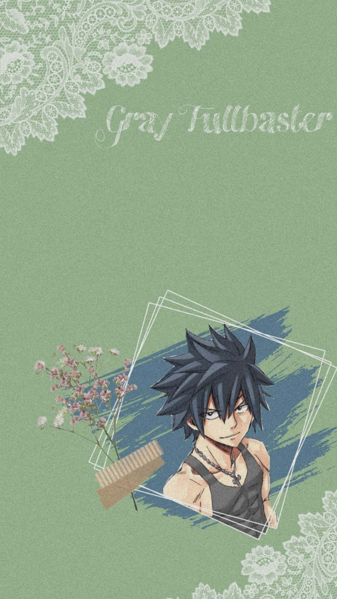 Fairy Tail Aesthetic Lace Embroidery Wallpaper
