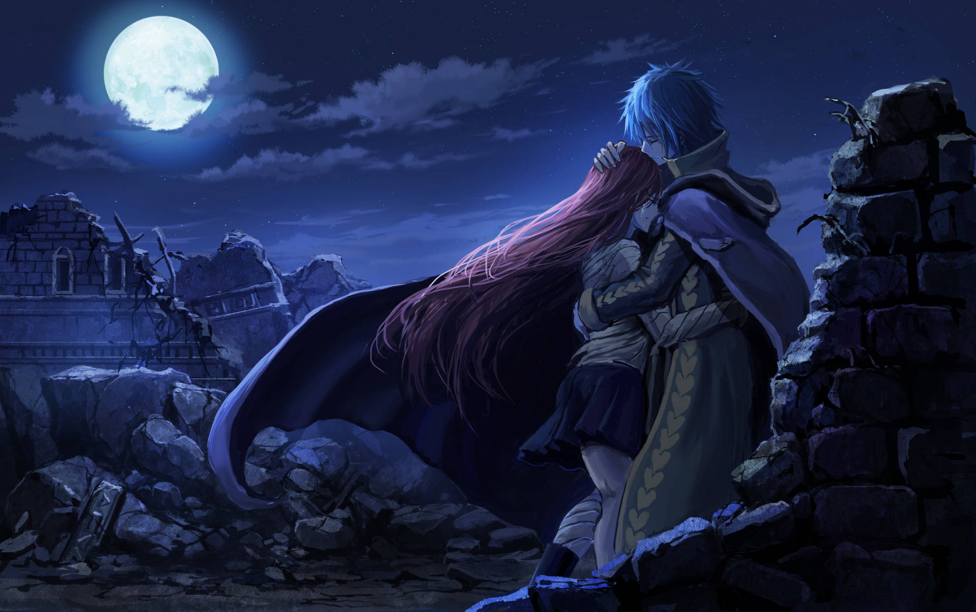 Fairy Tail Characters Erza And Jellal Wallpaper