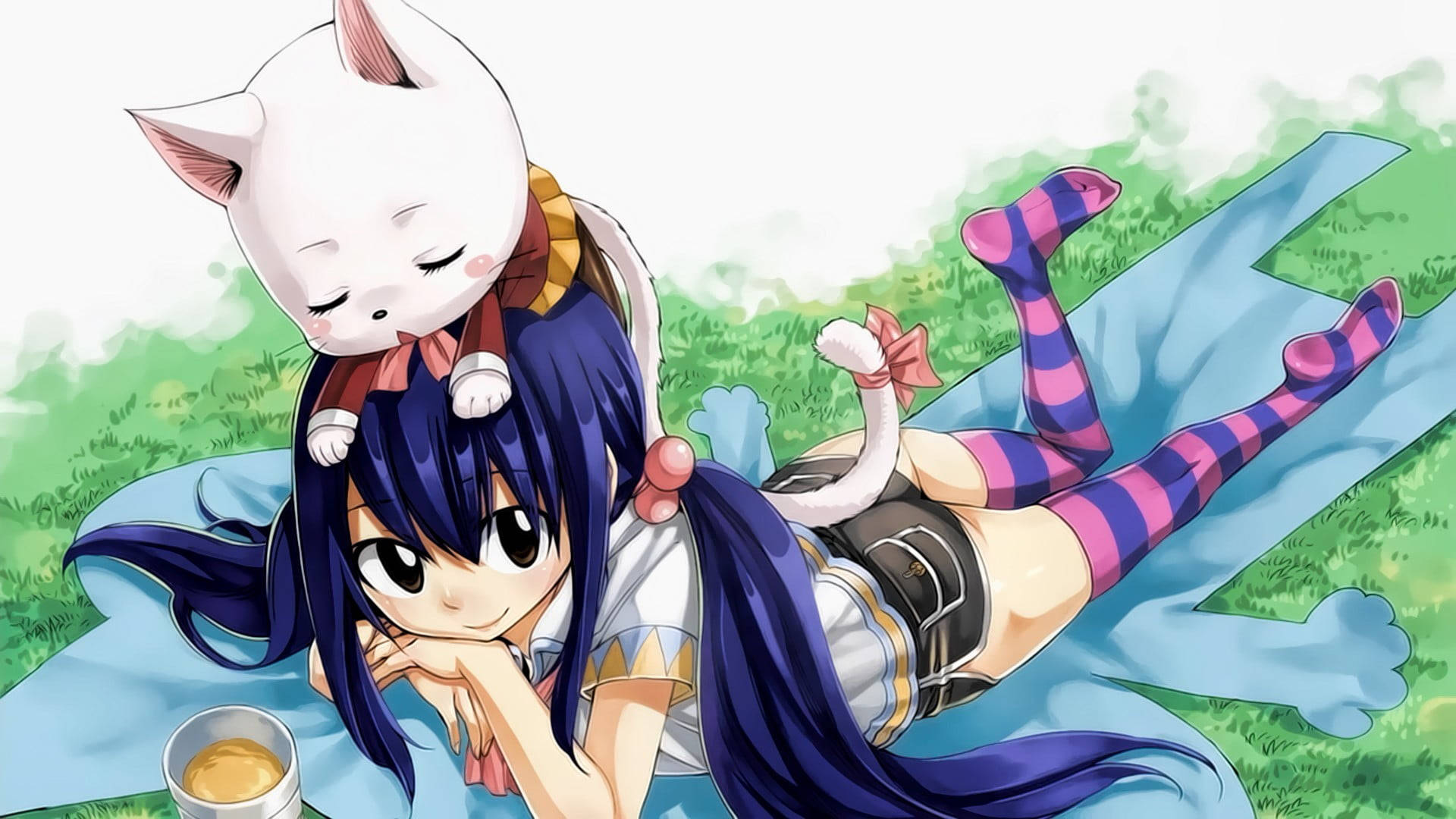 Fairy Tail Characters Wendy And Carla Wallpaper