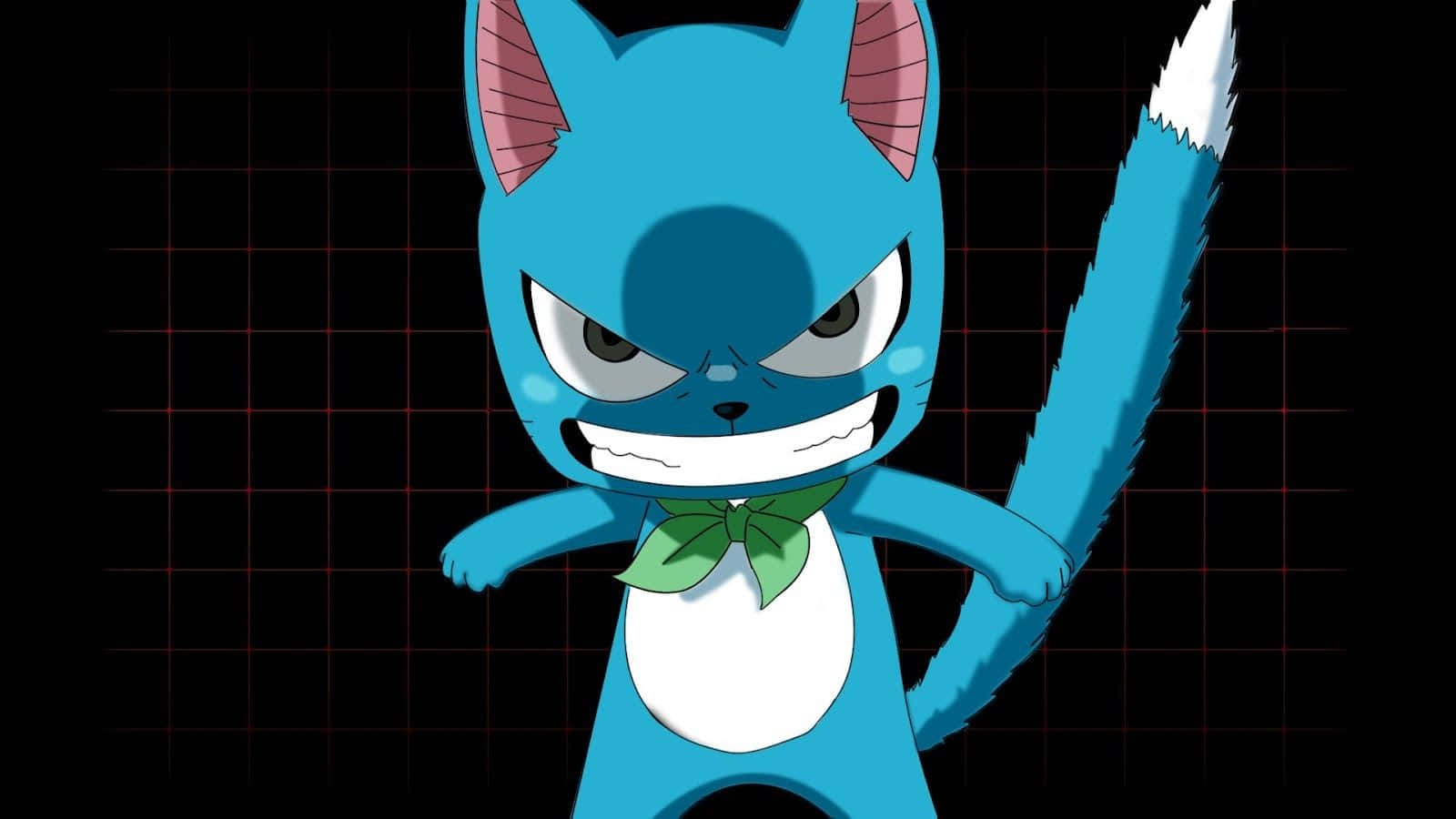 Feliz,el Gato Volador Azul De Fairy Tail. Fondo de pantalla