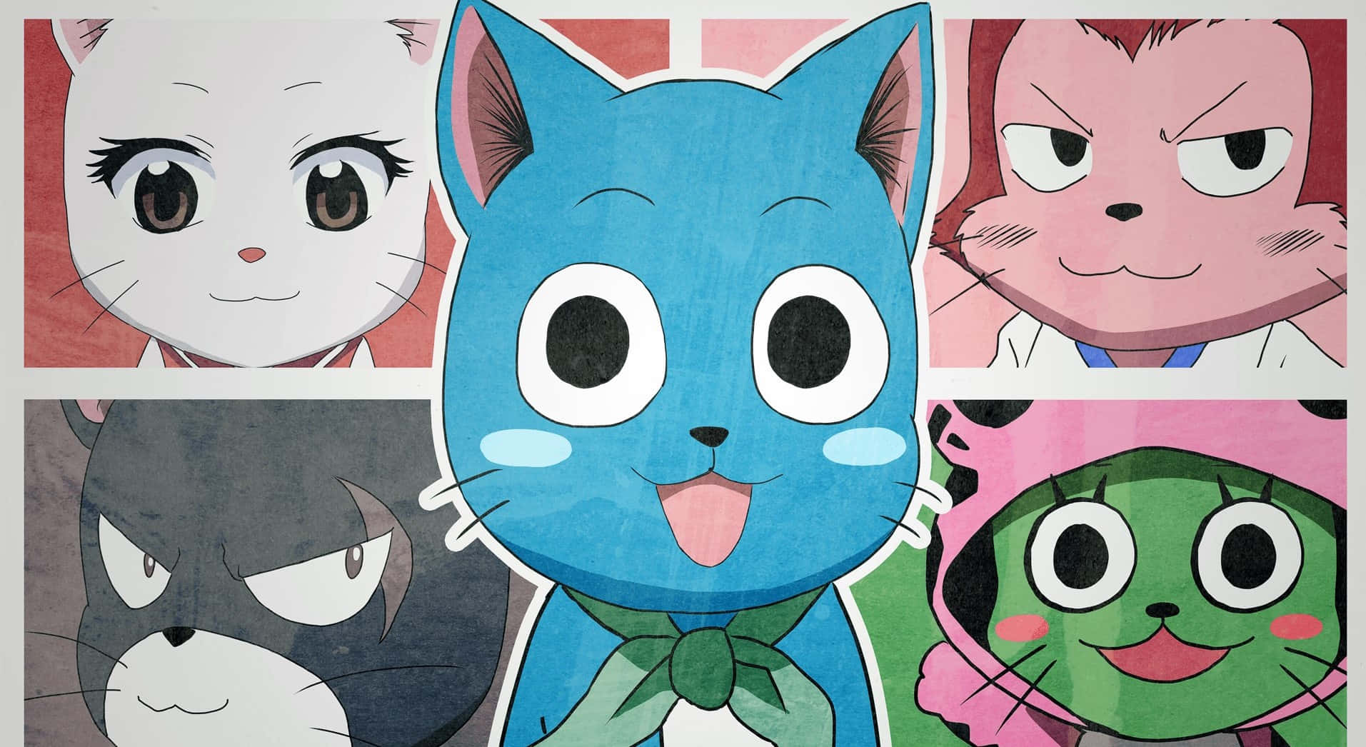 Happy the Blue Exceed from Fairy Tail Wallpaper