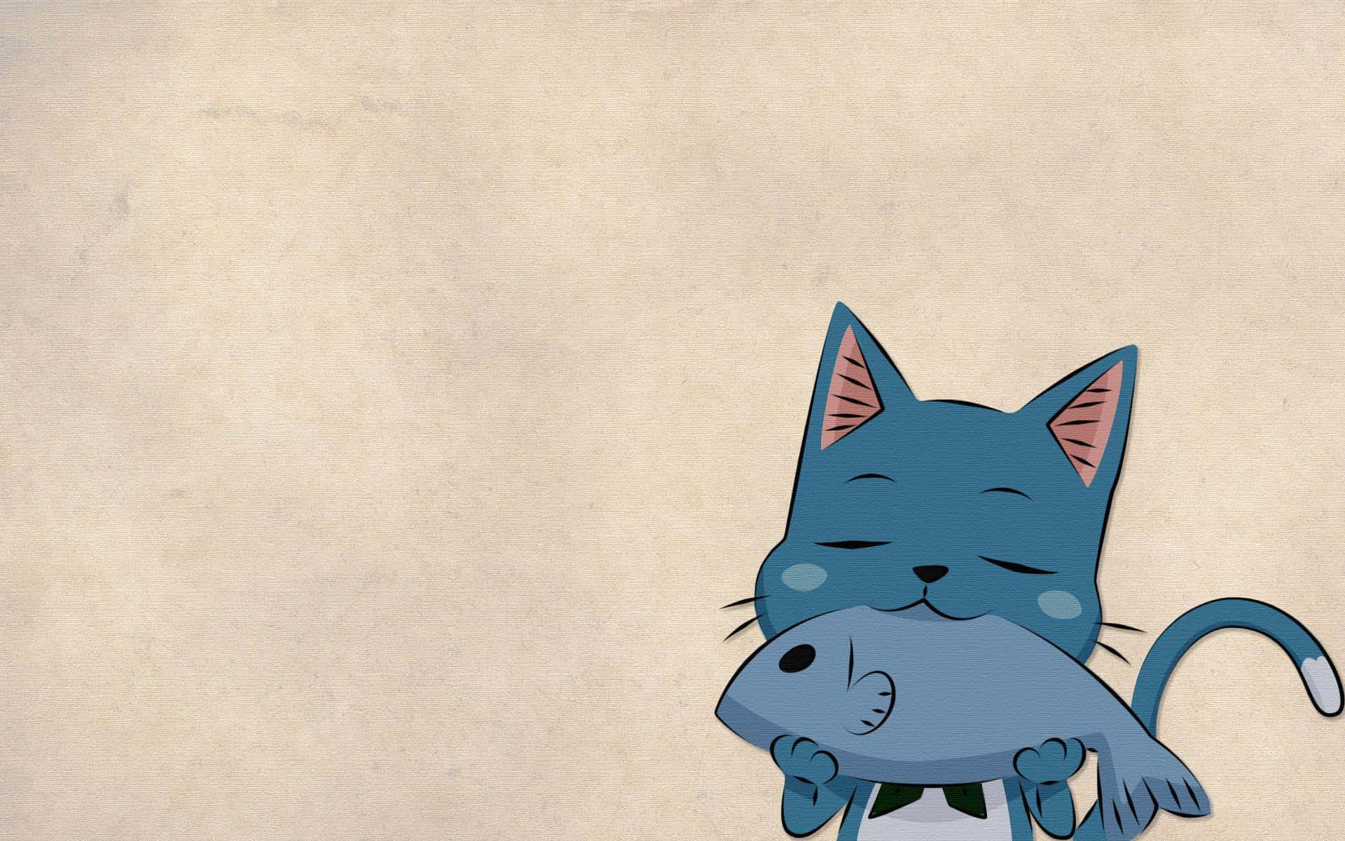 Fairy Tail Happy, Blue Cat Exceed Partner Wallpaper