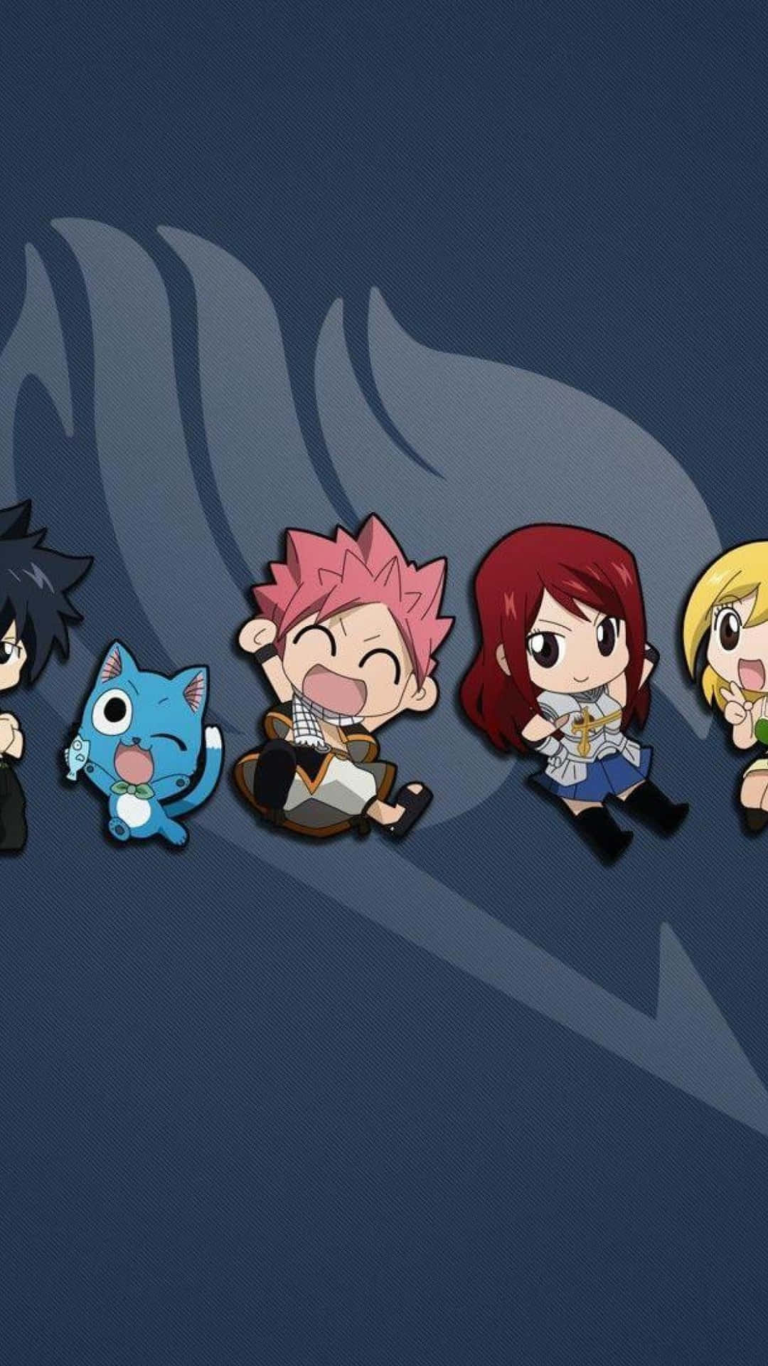 Fairy Tail Iphone tegnefilm stickers: Wallpaper