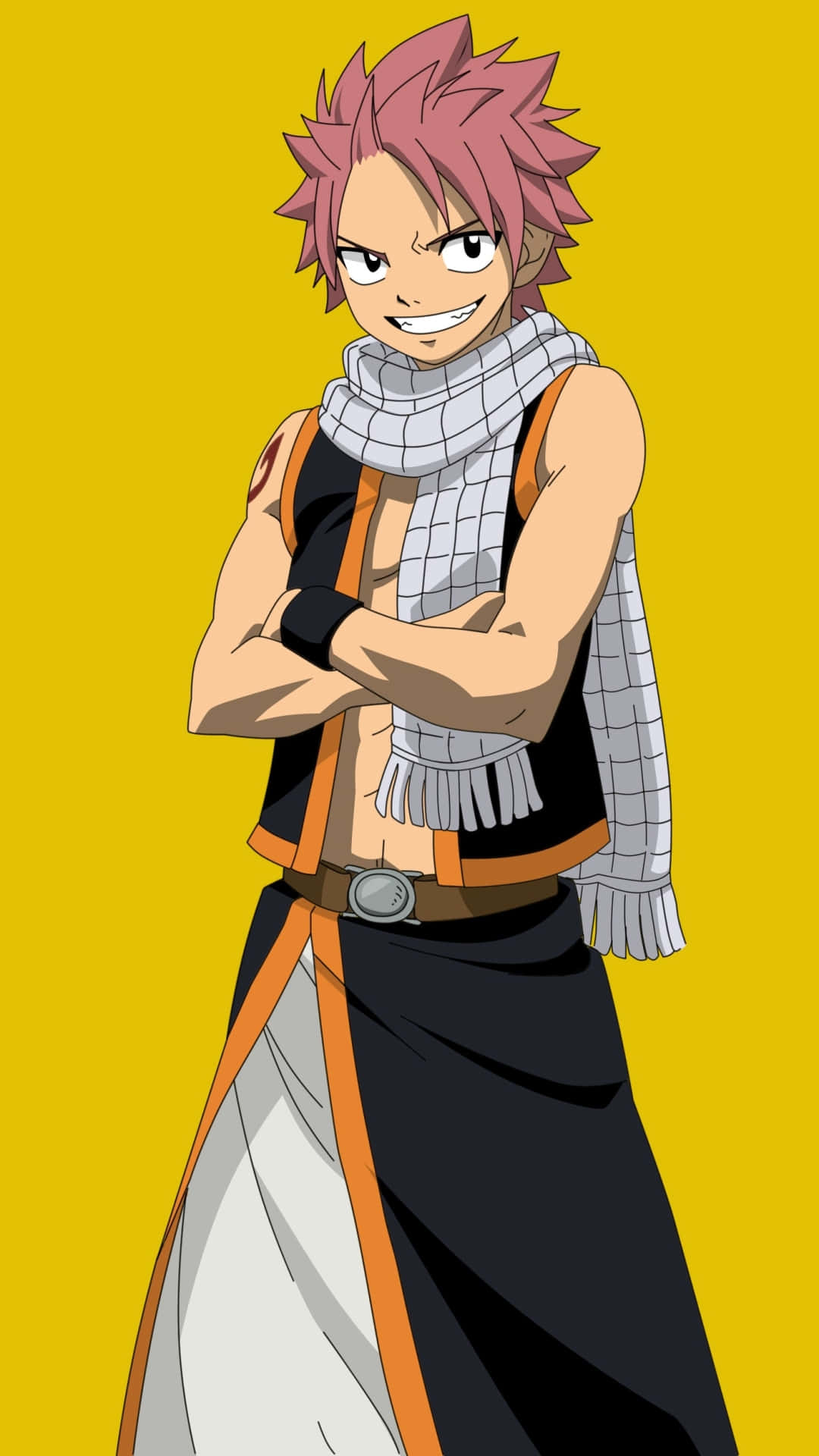 Fairy Tail Iphone Natsu Dragneel Smiling Wallpaper