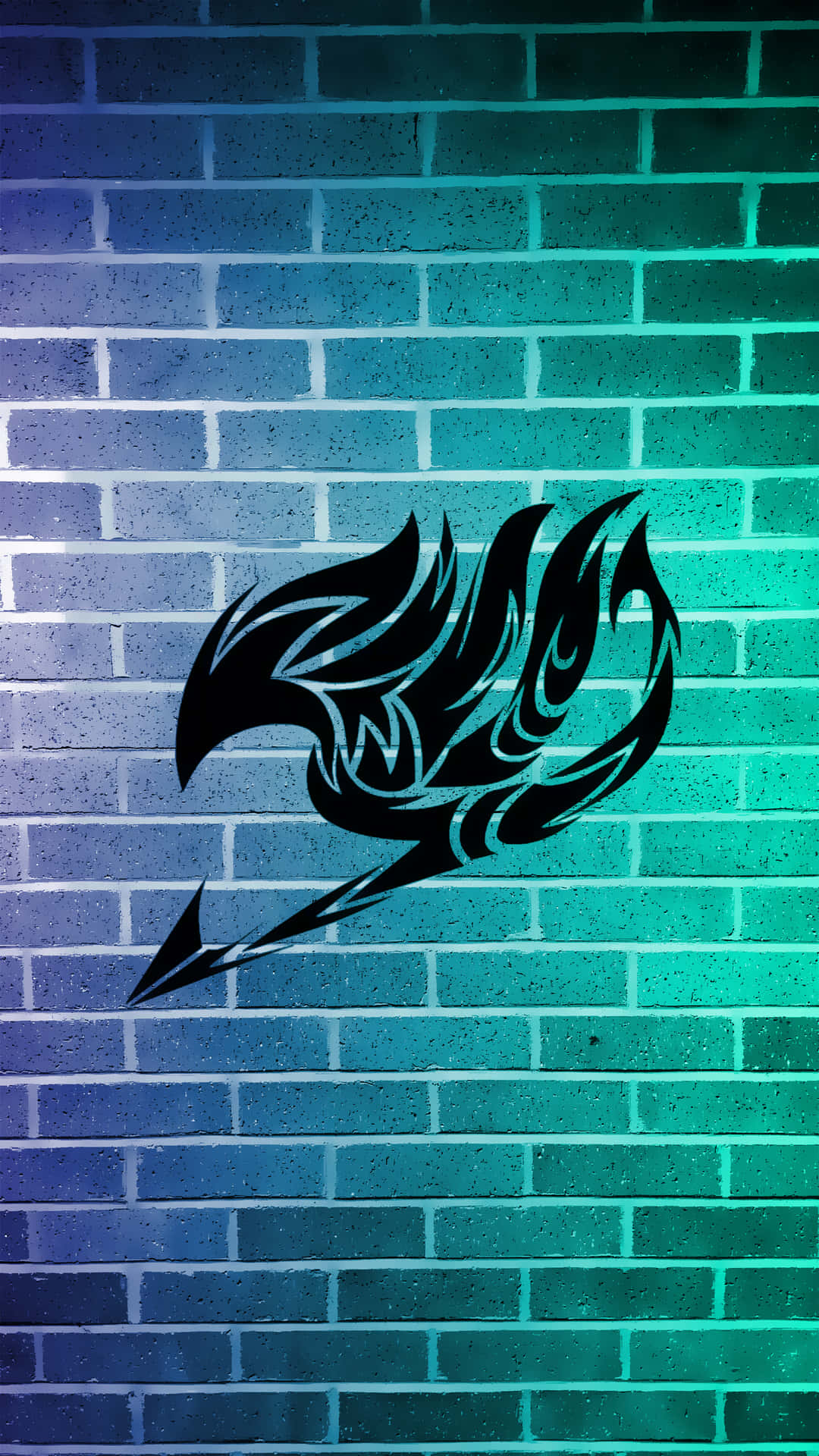 fairy tail logo wallpaper blue