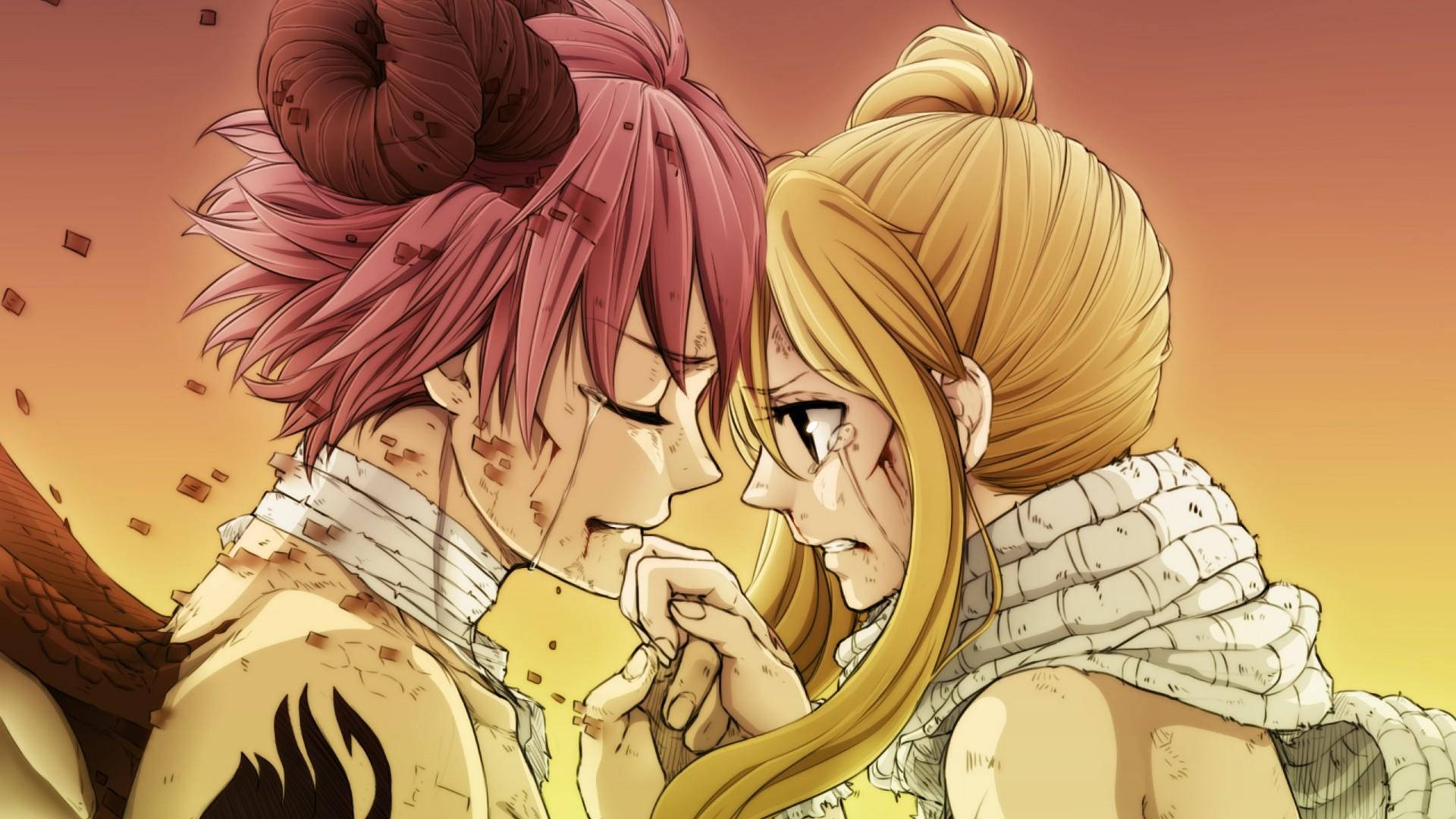 Fairy Tail Natsu With Lucy Wallpaper