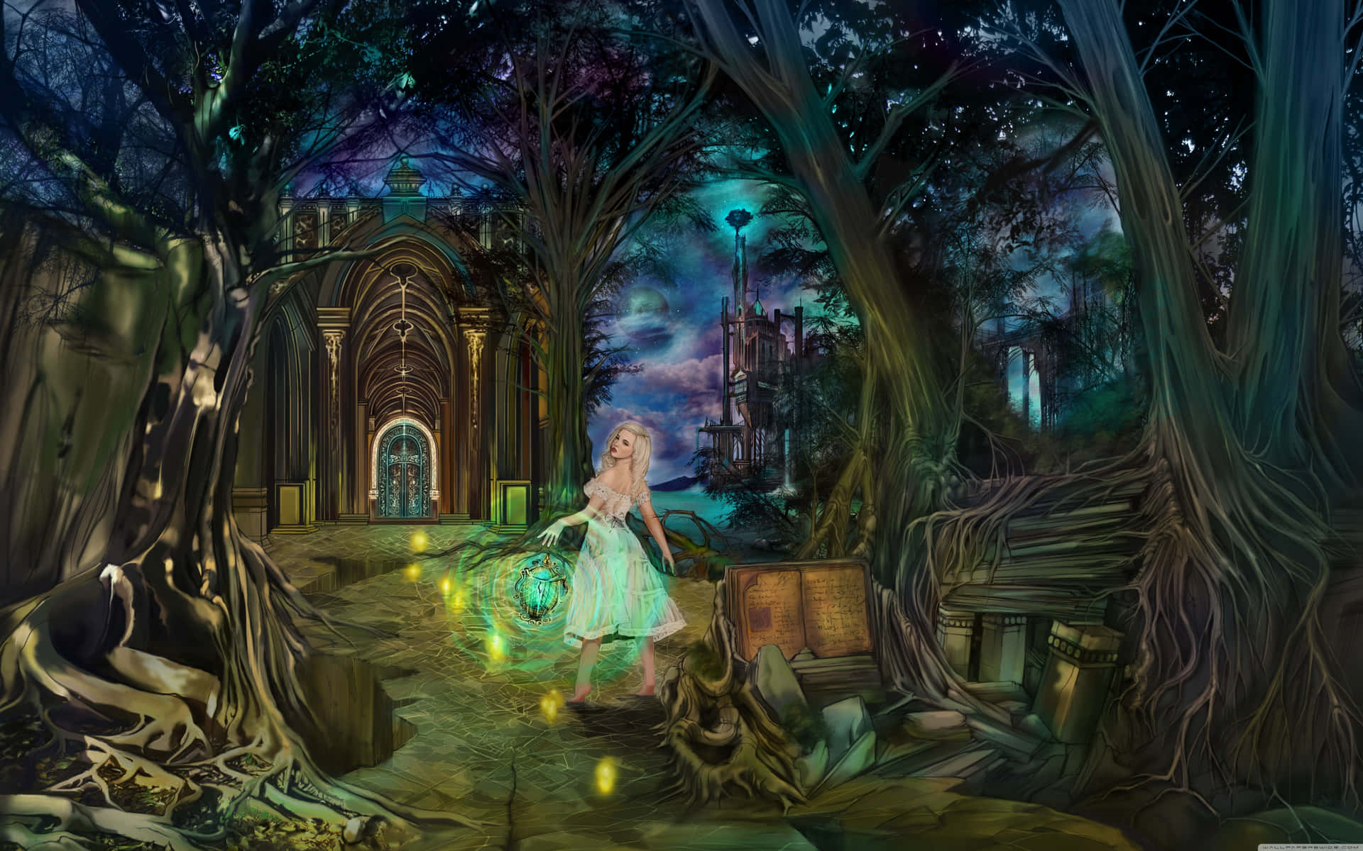 "Once upon a time in a magical kingdom" Wallpaper