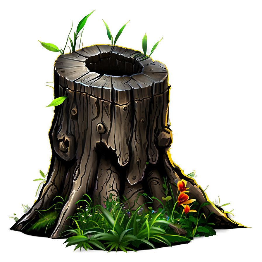 Fairy Tale Tree Stump Png Yjt66 PNG