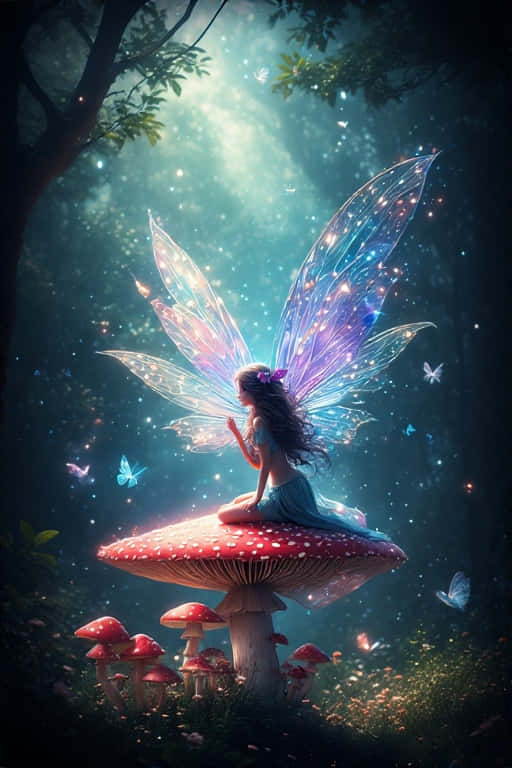 Fairy Whispers Enchanted Forest Wallpaper