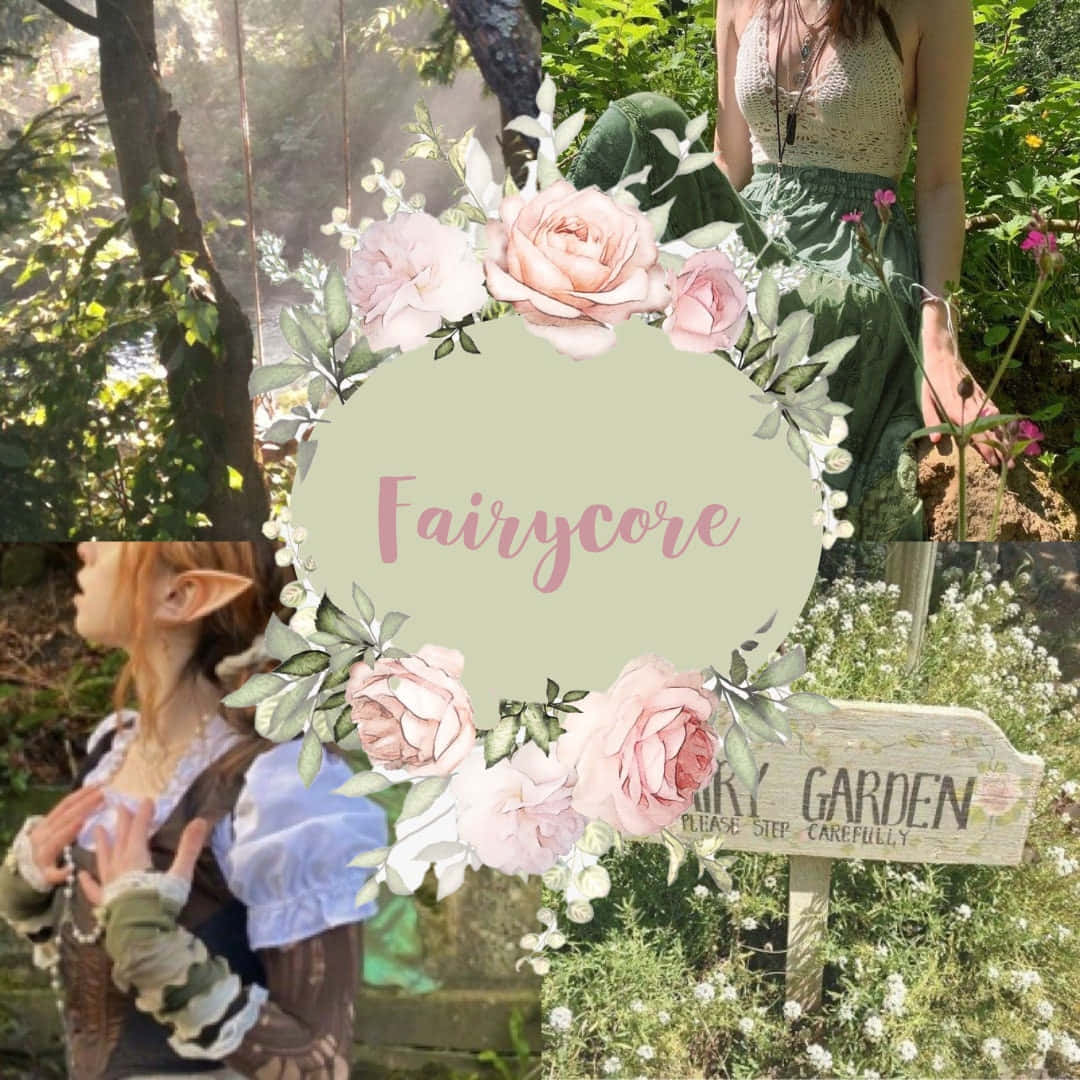 Fairycore Aesthetic Collage Wallpaper