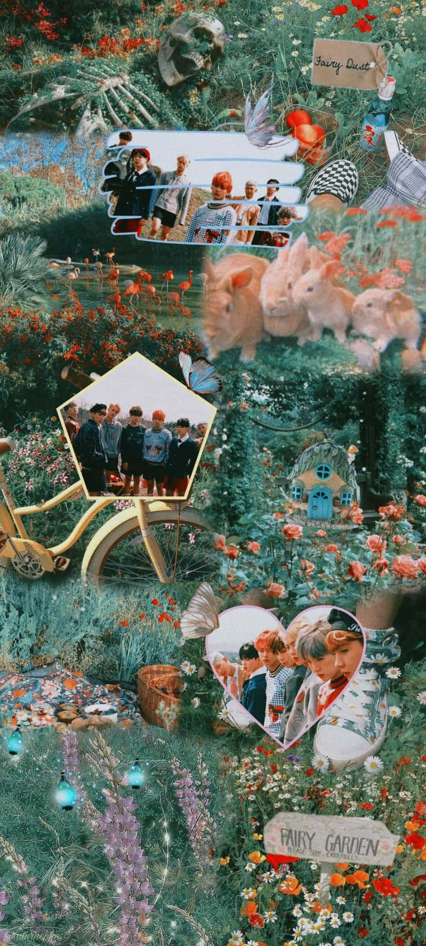 Kpop Bts Garden Fairycore Background