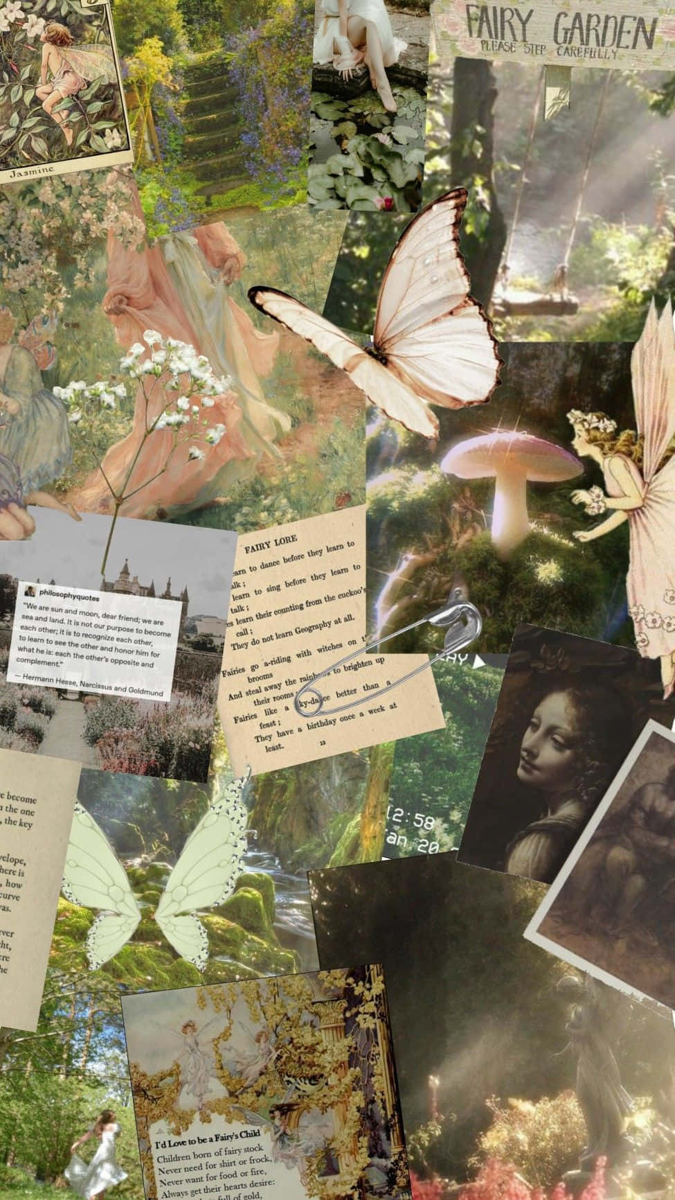Fairycore Collage Aesthetic Wallpaper