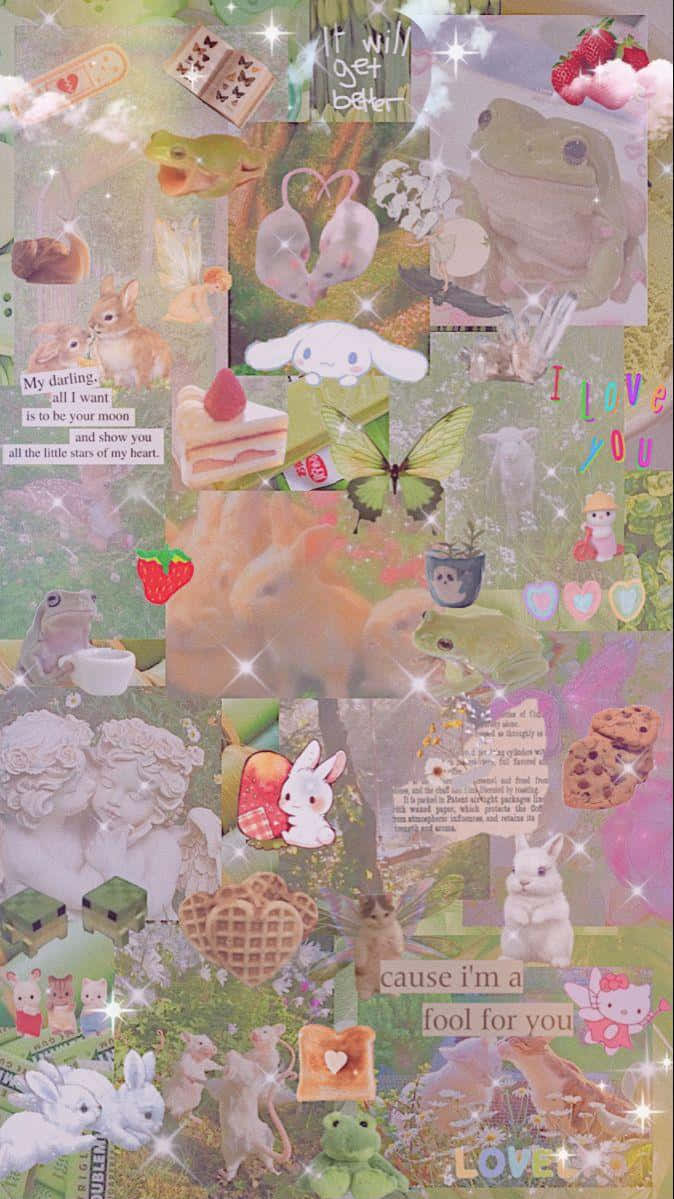 Fairycore Collage Aesthetic Dreamy.jpg Wallpaper