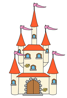 Fairytale Castle Illustration PNG