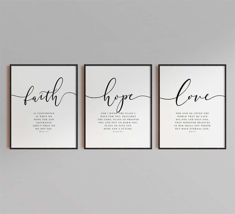 Faith Hope Love Bible Verses Artwork Wallpaper