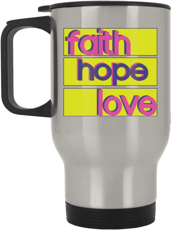 Faith Hope Love Mug PNG